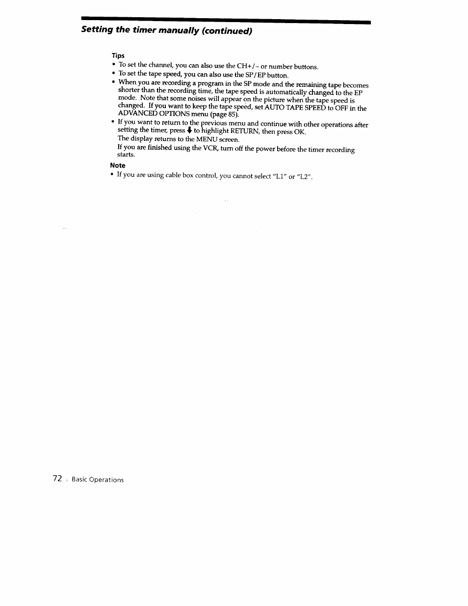 Sony SLV-779HF User Manual | Page 72 / 100