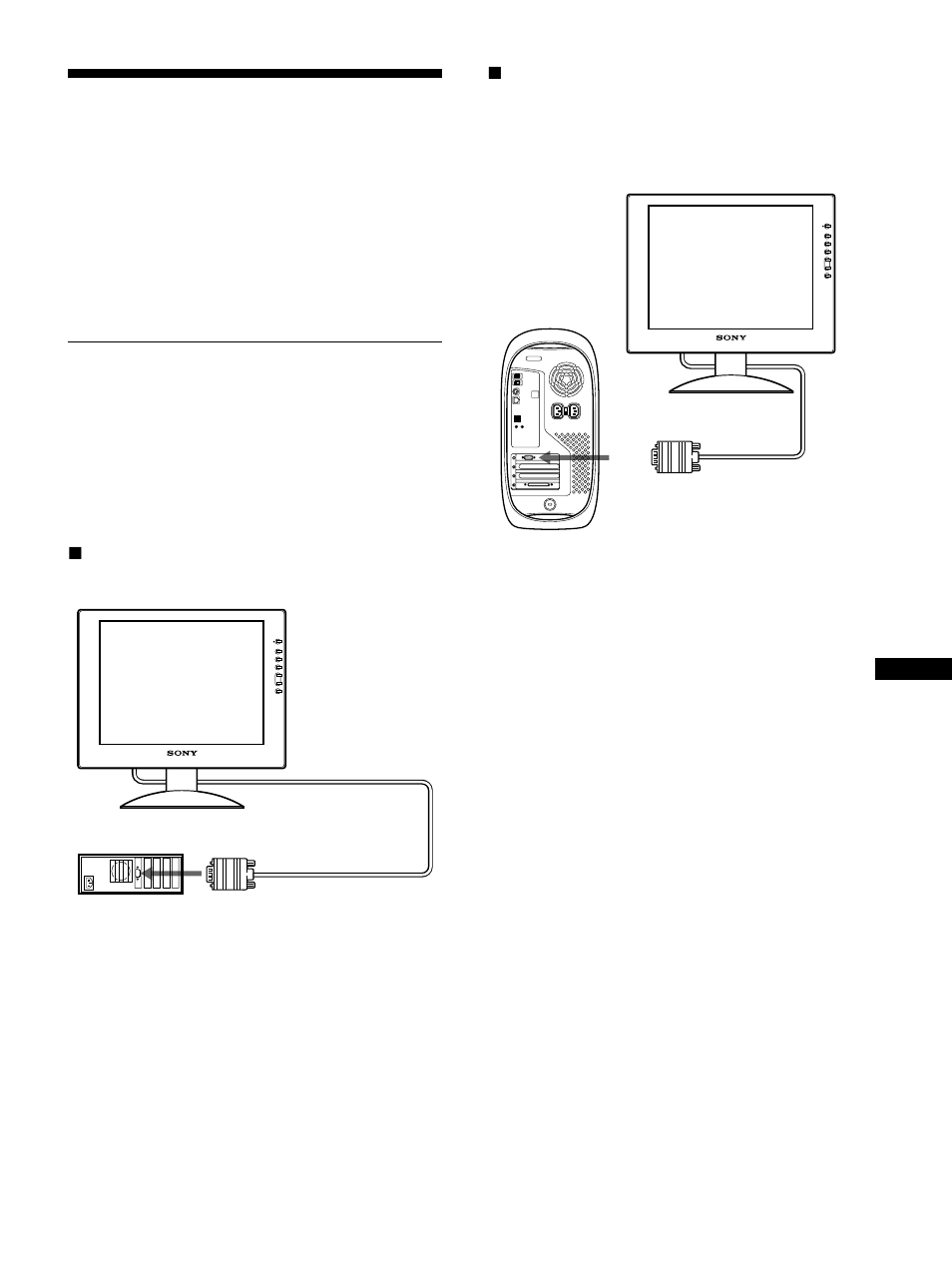 Configuración, Paso 1: conexión de la pantalla al ordenador, Paso 1: con | Sony SDM-S91 User Manual | Page 67 / 108