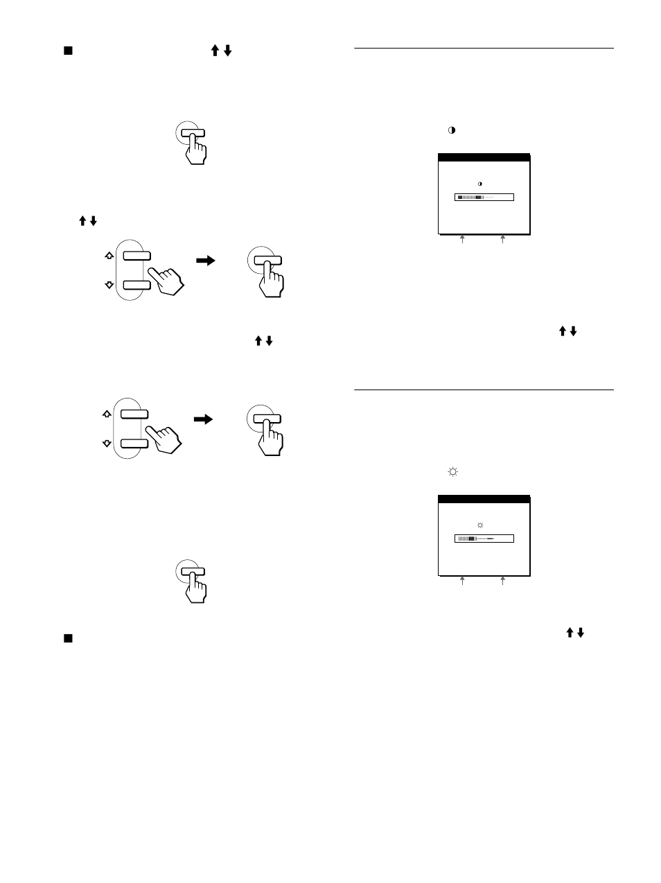 Regolazione del contrasto (contrasto) | Sony SDM-S91 User Manual | Page 92 / 108
