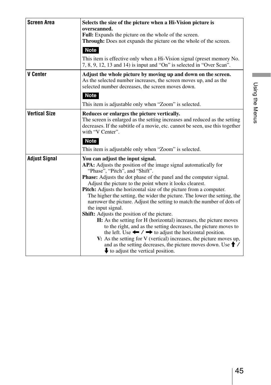Itle | Sony VPL-5400ES User Manual | Page 45 / 80