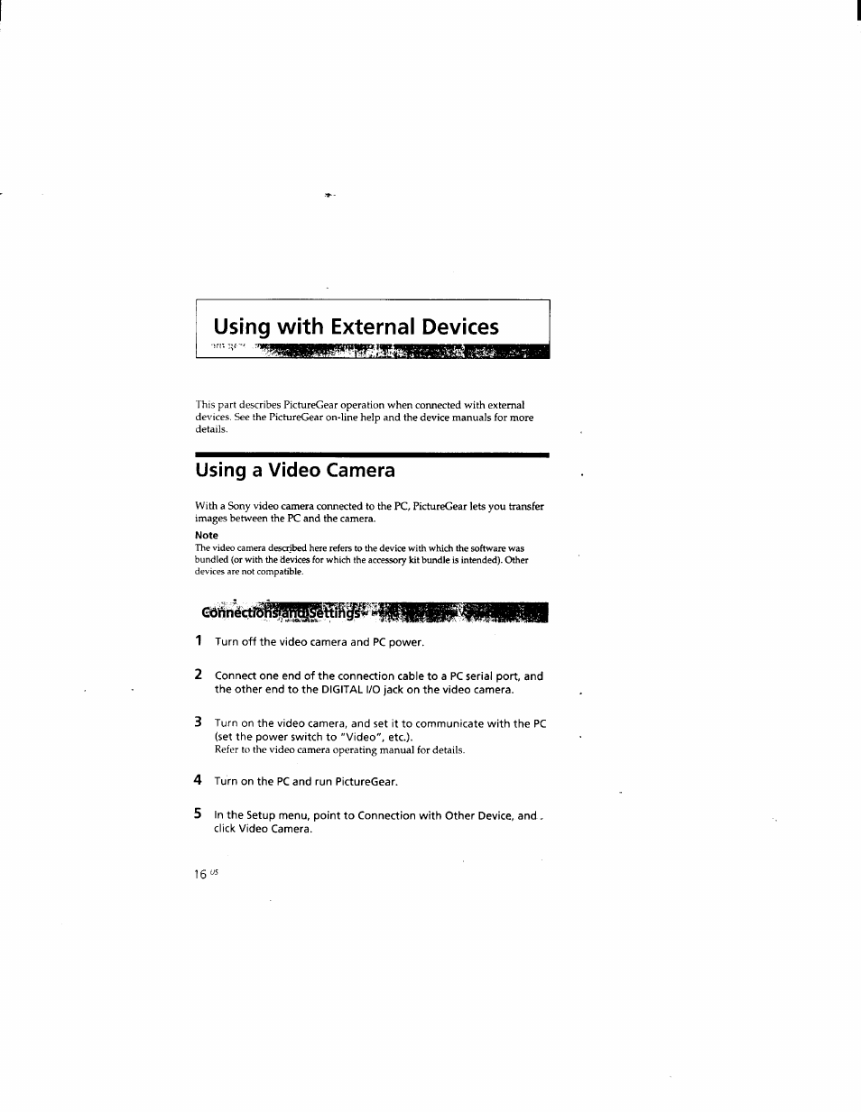 Using a video camera | Sony DCR-TRV510 User Manual | Page 124 / 136