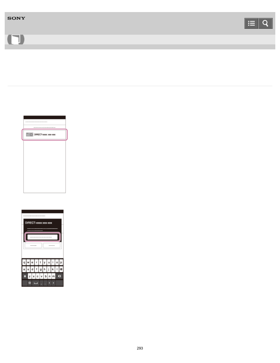 Connecting an android smartphone to this product, Help guide | Sony DSC-RX10 User Manual | Page 302 / 422
