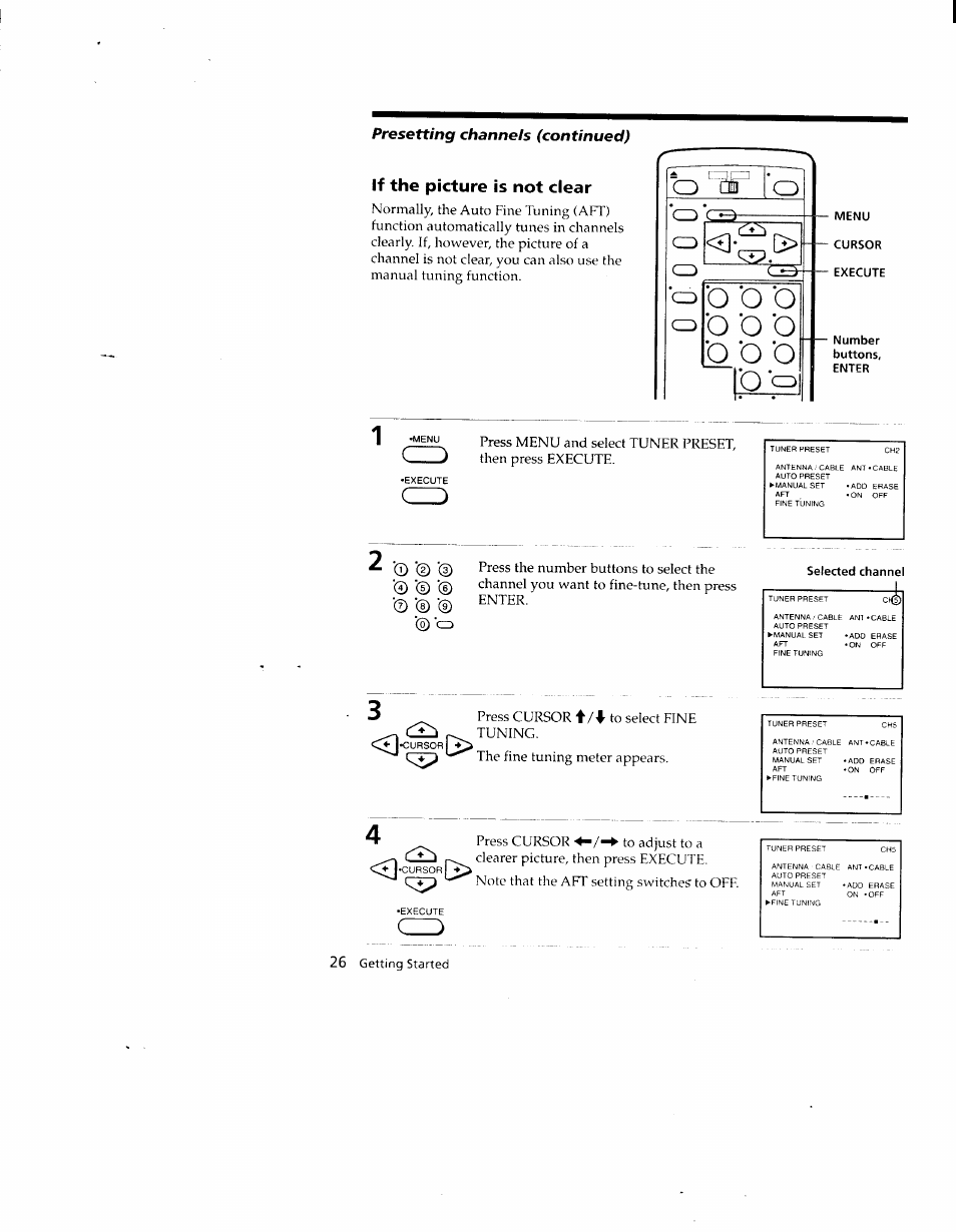 If the picture is not clear, O o o, O o ’o o ‘o o | Sony SLV-690HF User Manual | Page 26 / 59