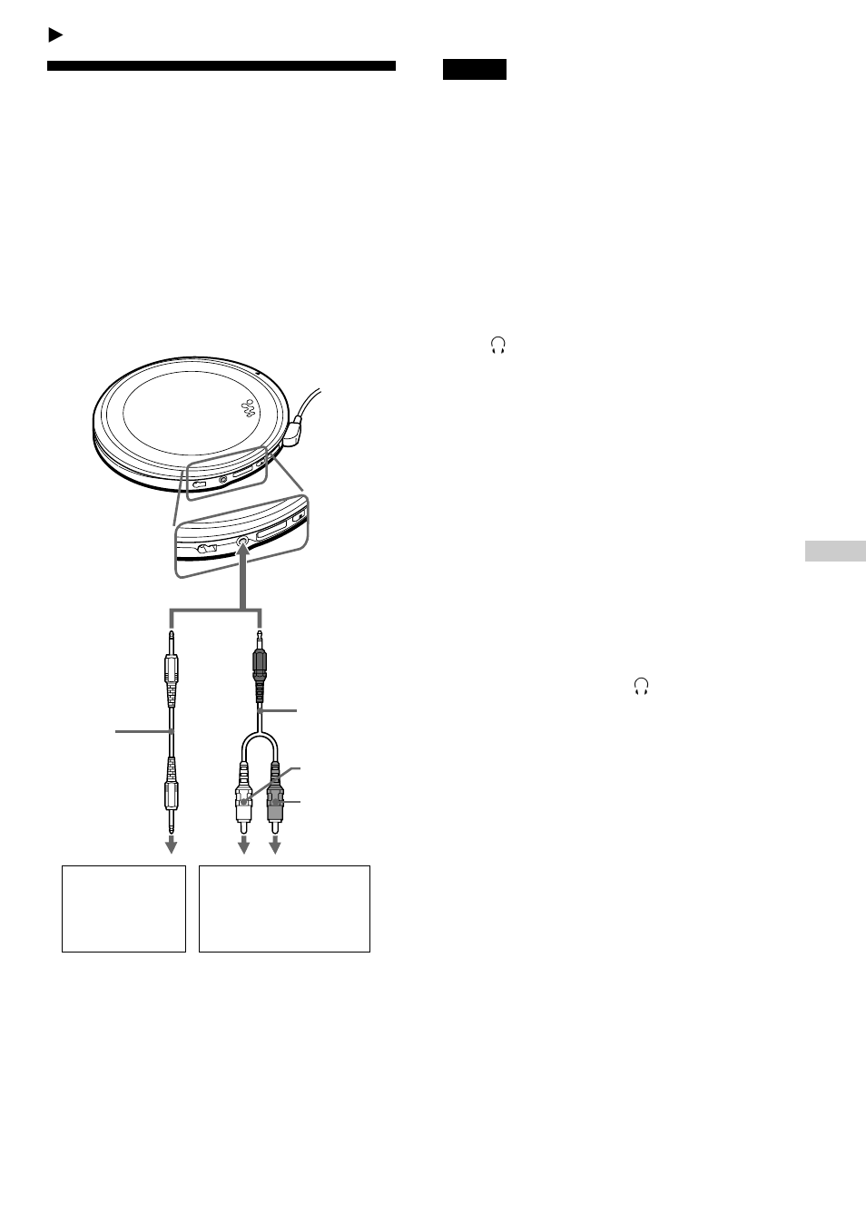 Connecting your cd player, Connecting a stereo system, 17 connecting a stereo system | Sony D-EJ1000 User Manual | Page 17 / 32