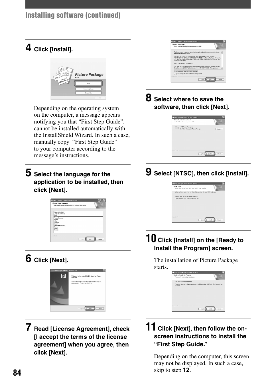 Sony DCR-DVD92 User Manual | Page 84 / 120