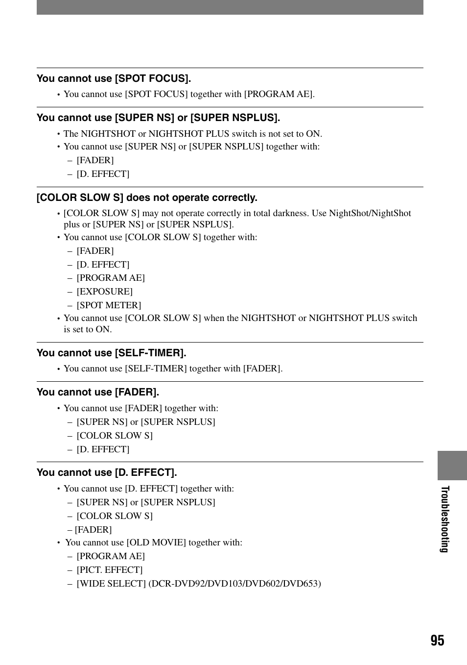 Sony DCR-DVD92 User Manual | Page 95 / 120