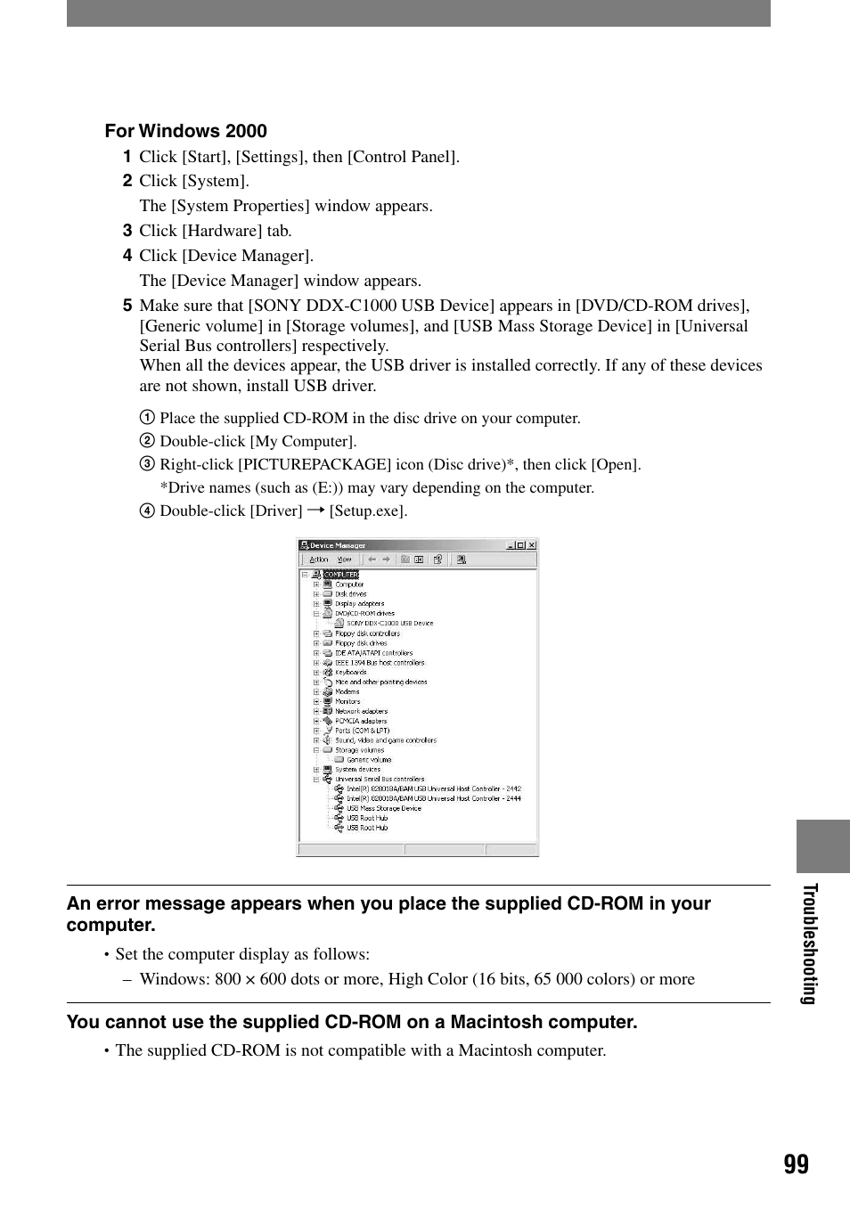 Sony DCR-DVD92 User Manual | Page 99 / 120