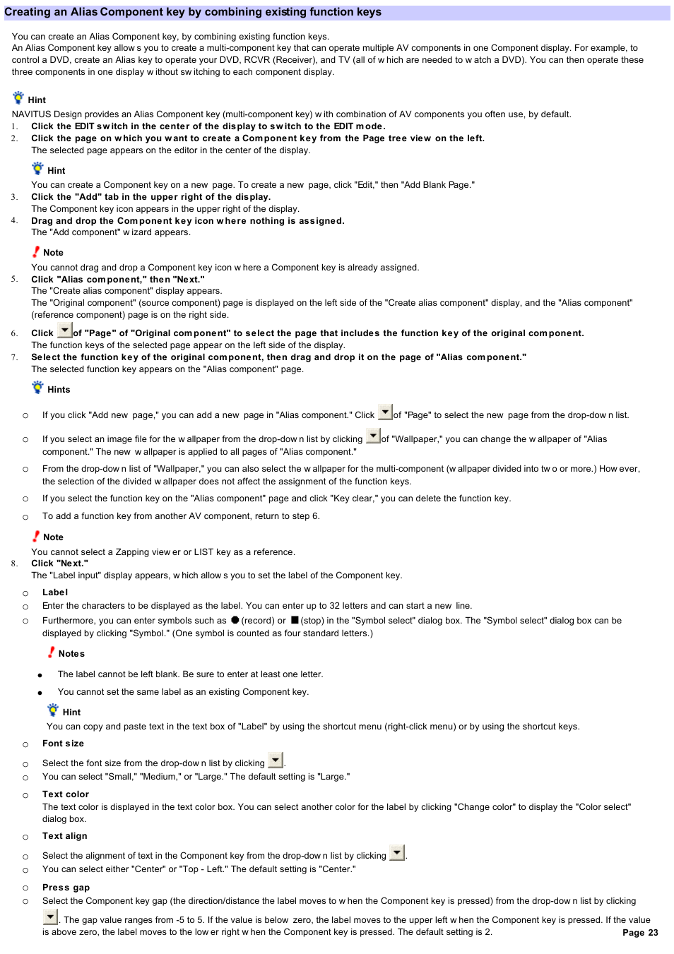 Sony RM-NX7000 User Manual | Page 23 / 117