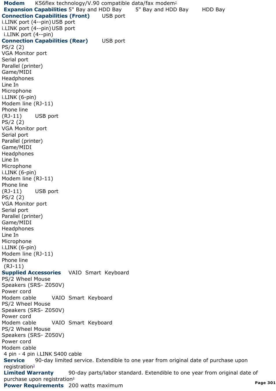 Sony PCV-R539DS User Manual | Page 301 / 586