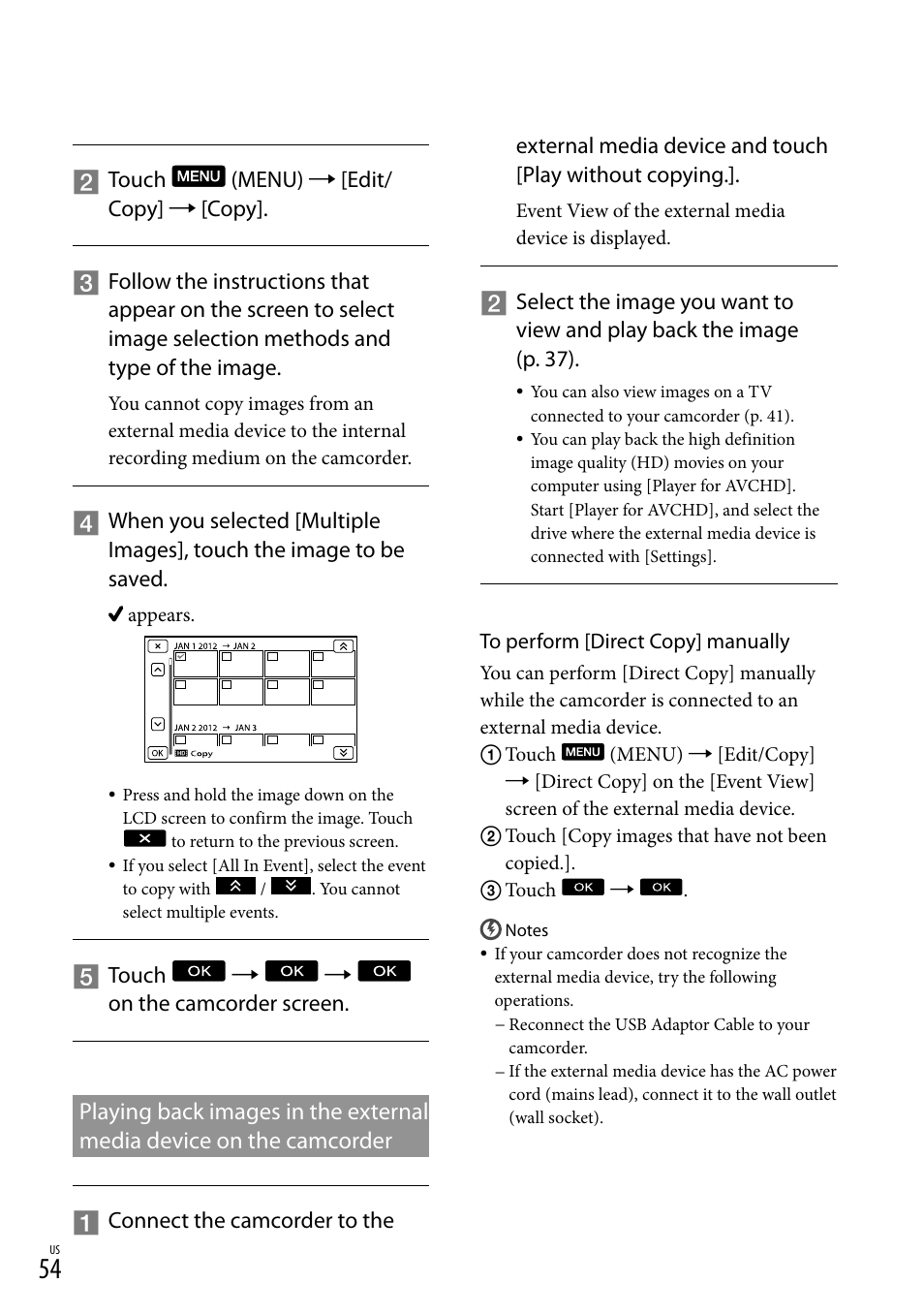 Sony NEX-VG900 User Manual | Page 54 / 151