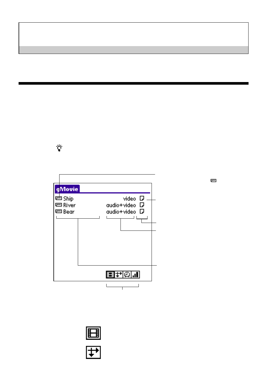 Basic operations, Starting gmovie | Sony PEG-N710C User Manual | Page 5 / 15