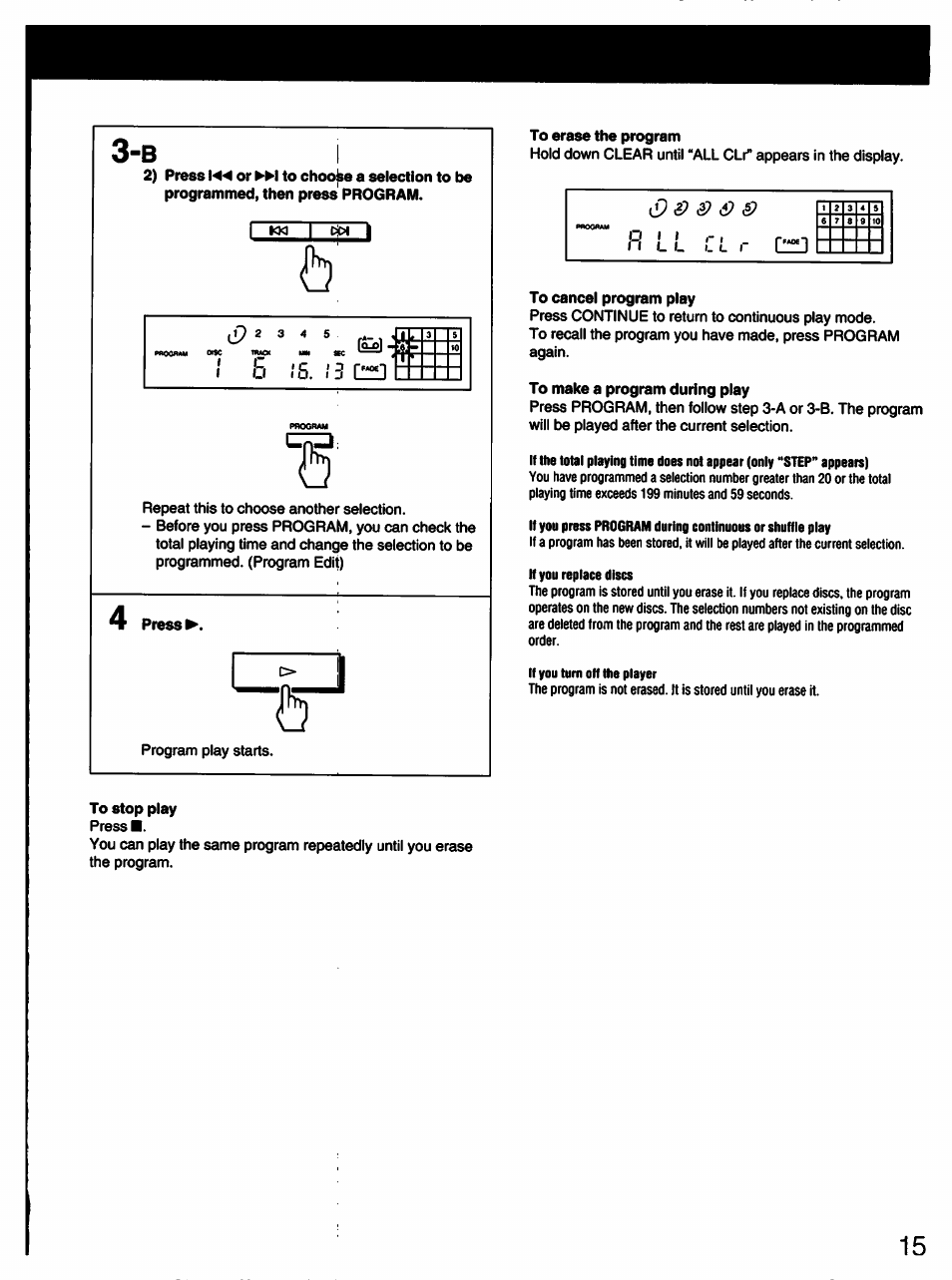 Sony CDP-C445 User Manual | Page 15 / 26