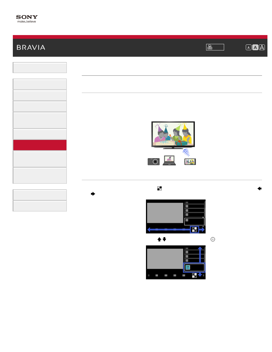 Using wi-fi direct mode | Sony KDL-55HX850 User Manual | Page 124 / 193