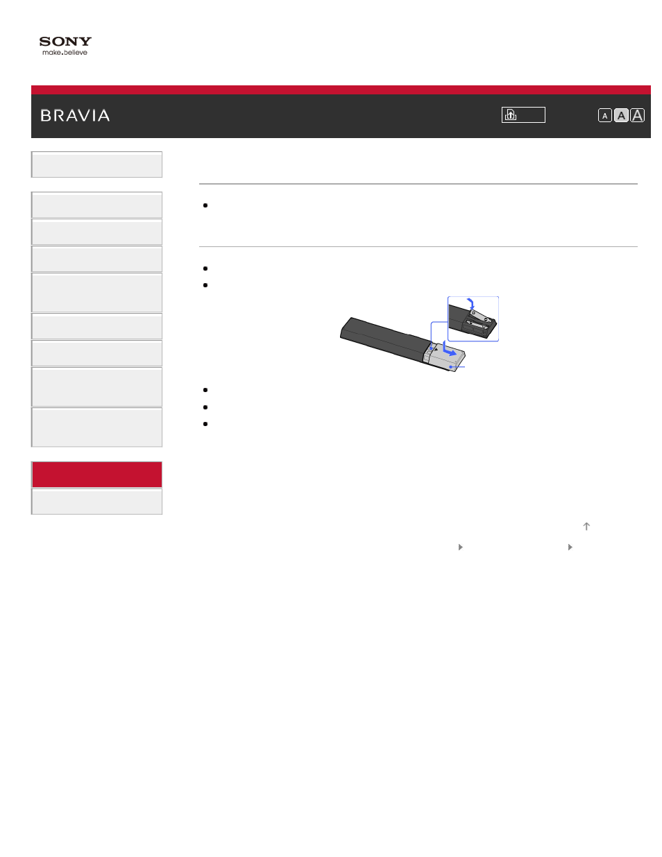 Remote control symptoms | Sony KDL-55HX850 User Manual | Page 193 / 193