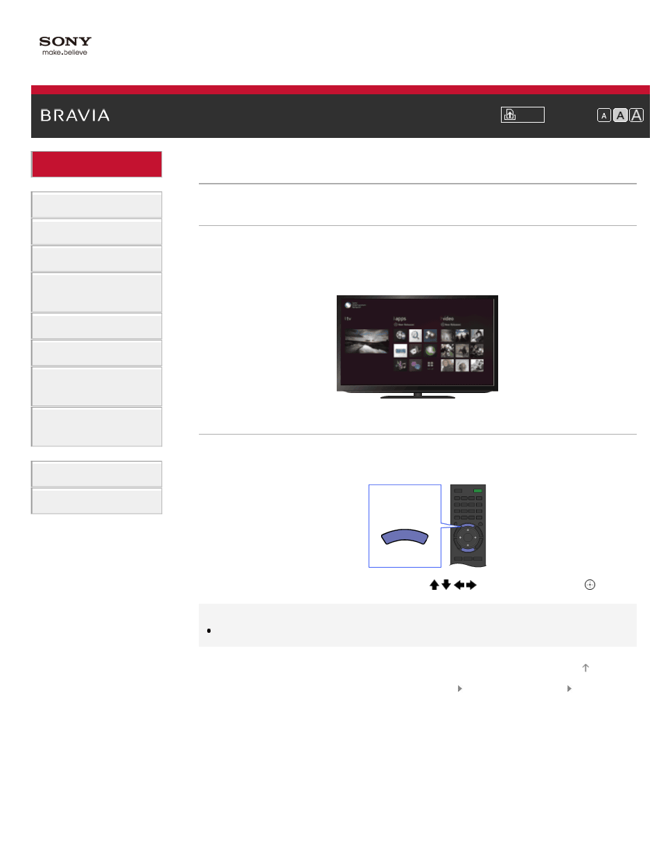 Enjoy internet on tv | Sony KDL-55HX850 User Manual | Page 28 / 193