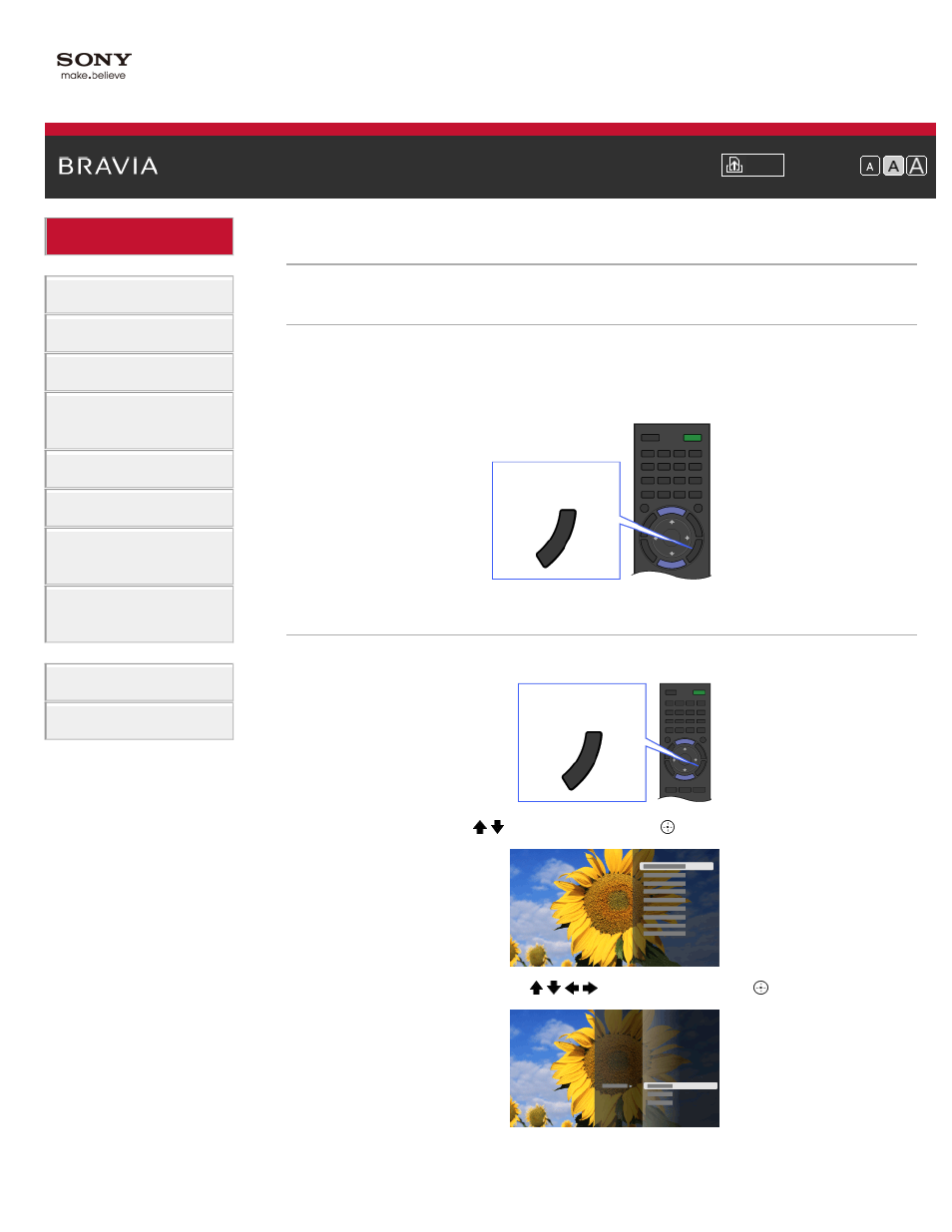 Useful options button | Sony KDL-55HX850 User Manual | Page 31 / 193