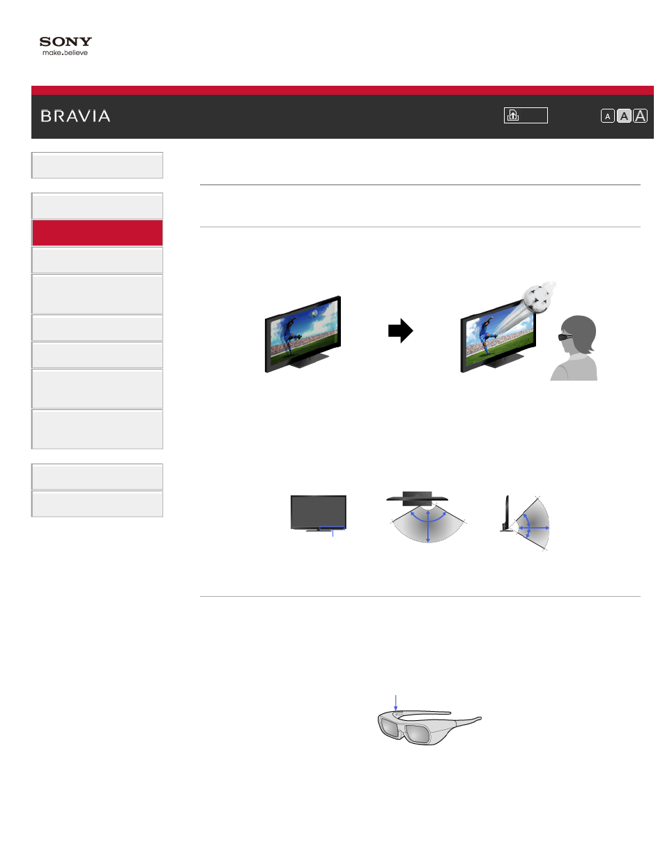 Watch in 3d, Watching in 3d | Sony KDL-55HX850 User Manual | Page 33 / 193