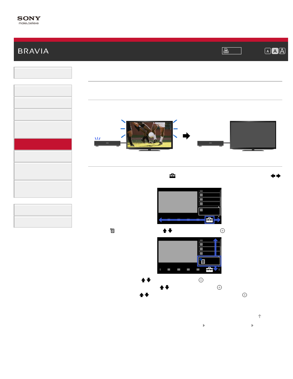 Turning the tv off by monitoring input signal | Sony KDL-55HX850 User Manual | Page 90 / 193