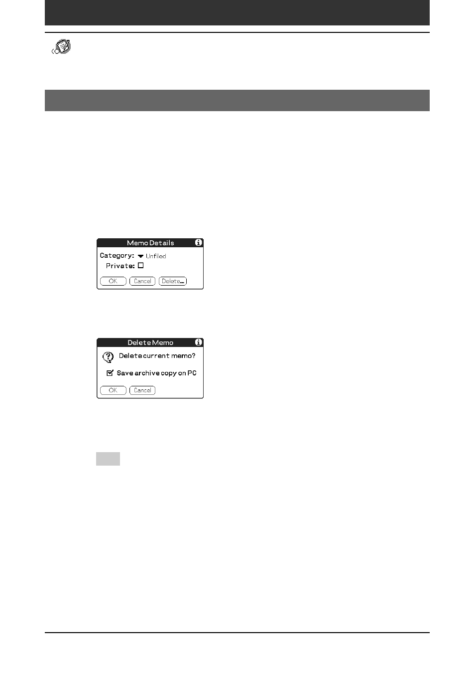 Editing memos | Sony PEG-SJ20 User Manual | Page 75 / 222