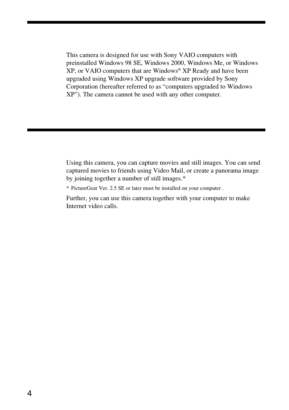 Before using this product, Introduction | Sony PCGA-UVC10 User Manual | Page 4 / 24