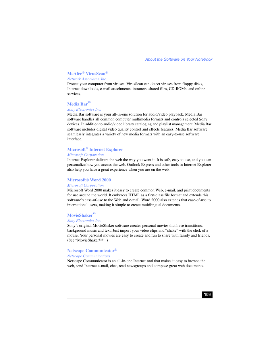 Sony PCG-R505TL User Manual | Page 109 / 146