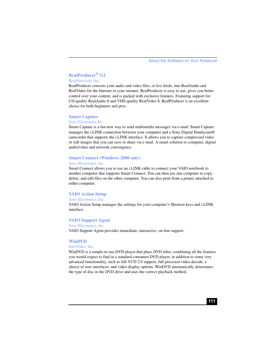 Sony PCG-R505TL User Manual | Page 111 / 146