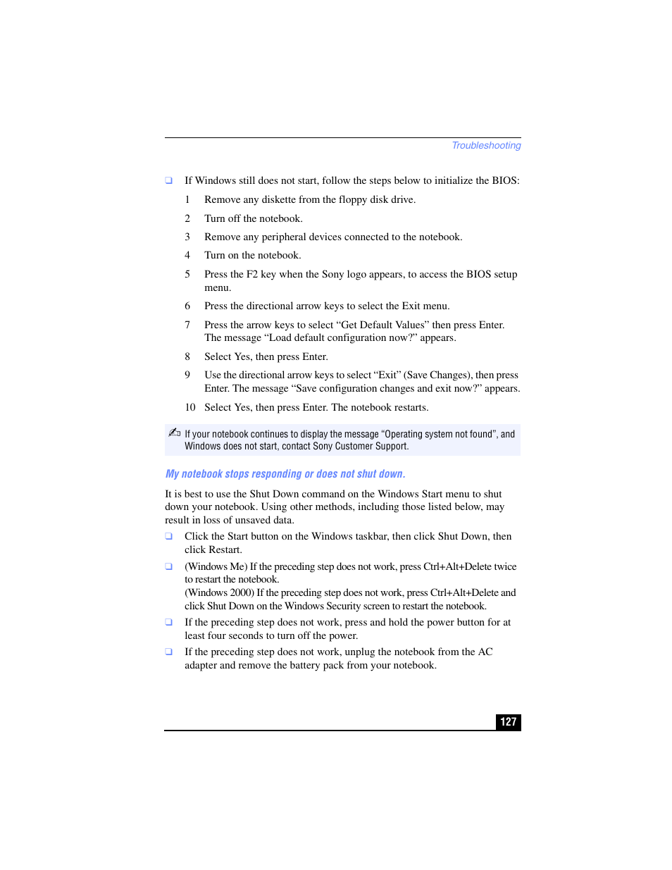 Sony PCG-R505TL User Manual | Page 127 / 146
