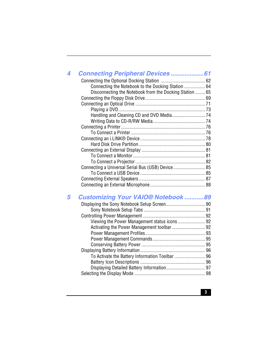 Sony PCG-R505TL User Manual | Page 3 / 146