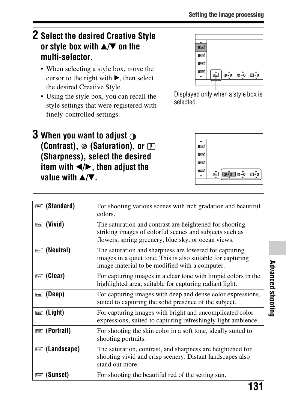 Sony SLT-A99V User Manual | Page 131 / 245