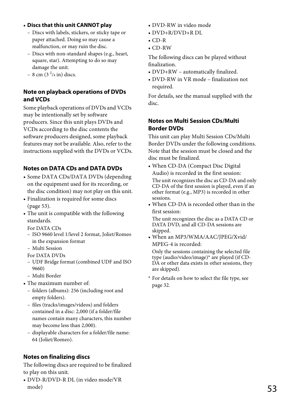 Sony MEX-DV1700U User Manual | Page 53 / 64