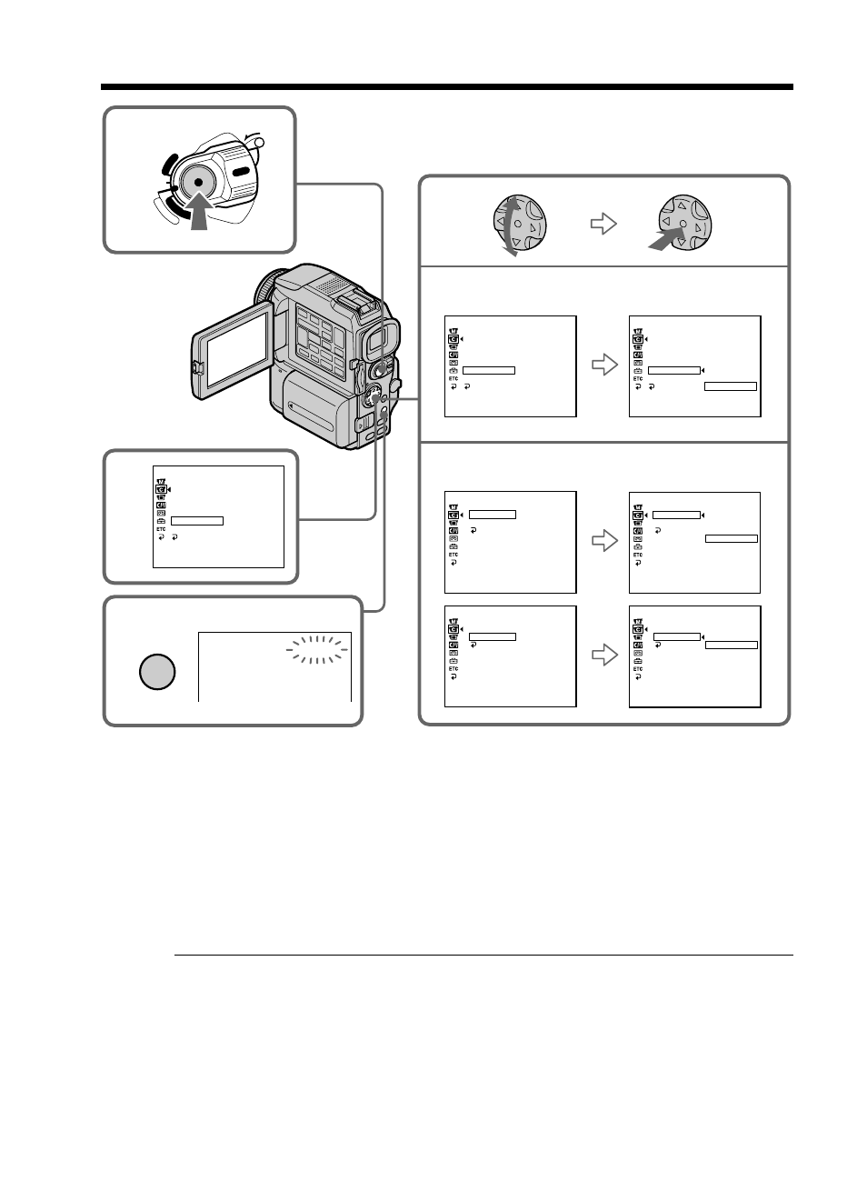 Interval recording, Menu to cancel the interval recording | Sony DCR-PC115 User Manual | Page 56 / 188