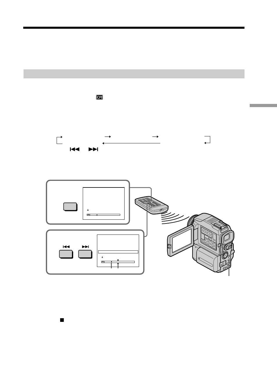 Searching for a photo – photo search/photo scan, Press x, Menu | Sony DCR-PC115 User Manual | Page 65 / 188