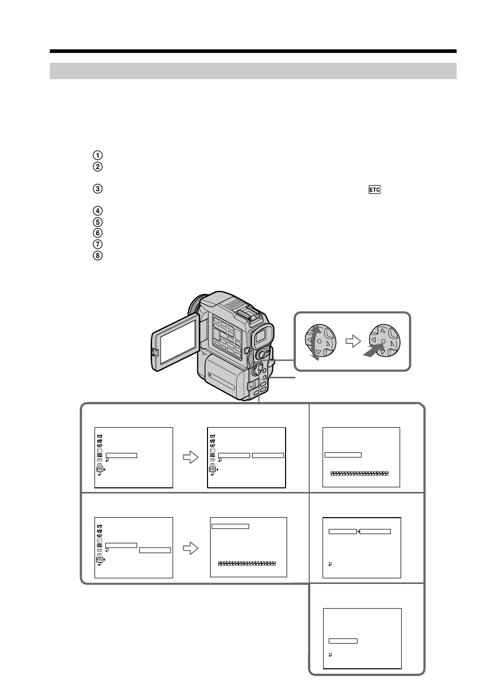 1) set the ir setup code, Menu | Sony DCR-PC115 User Manual | Page 70 / 188