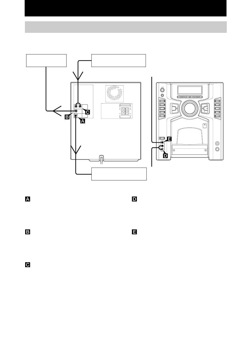 Optional components, Hooking up optional components | Sony MHC-GS200 User Manual | Page 34 / 44