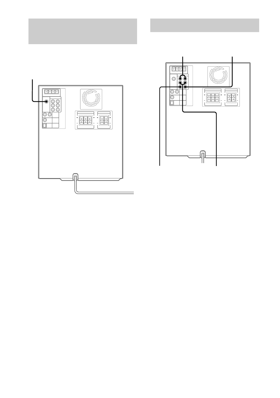 Connecting a sub woofer speaker, Connecting a dvd player | Sony MHC-GS200 User Manual | Page 36 / 44