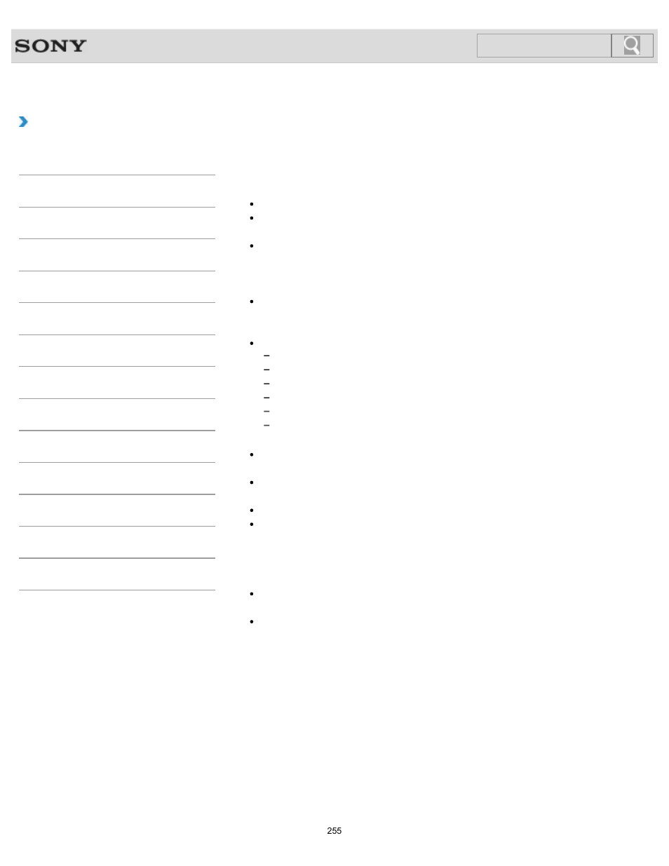 How to use, Search | Sony SVL241290X User Manual | Page 255 / 535