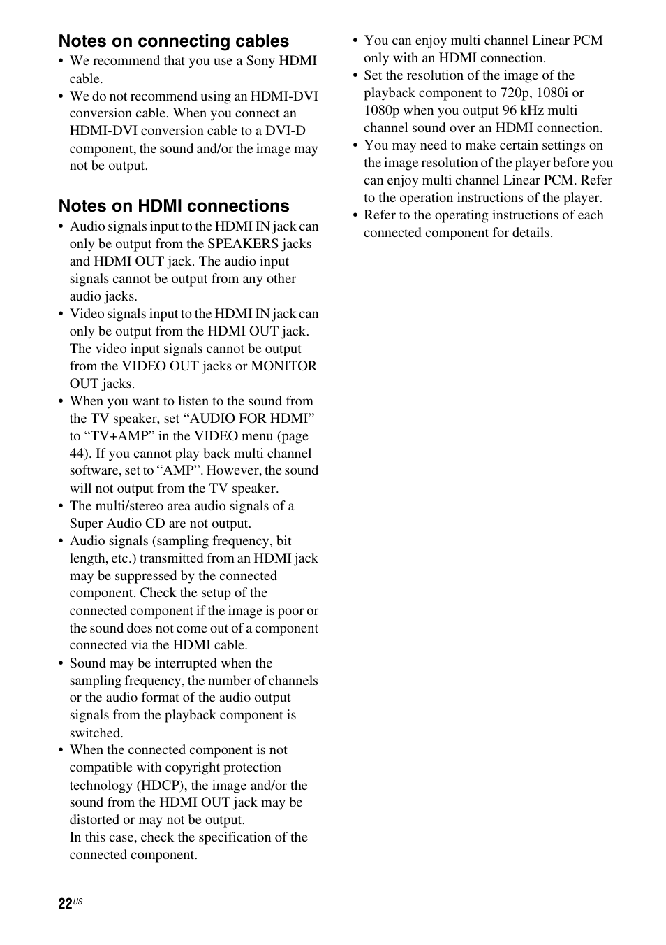 Sony HT-7200DH User Manual | Page 22 / 88
