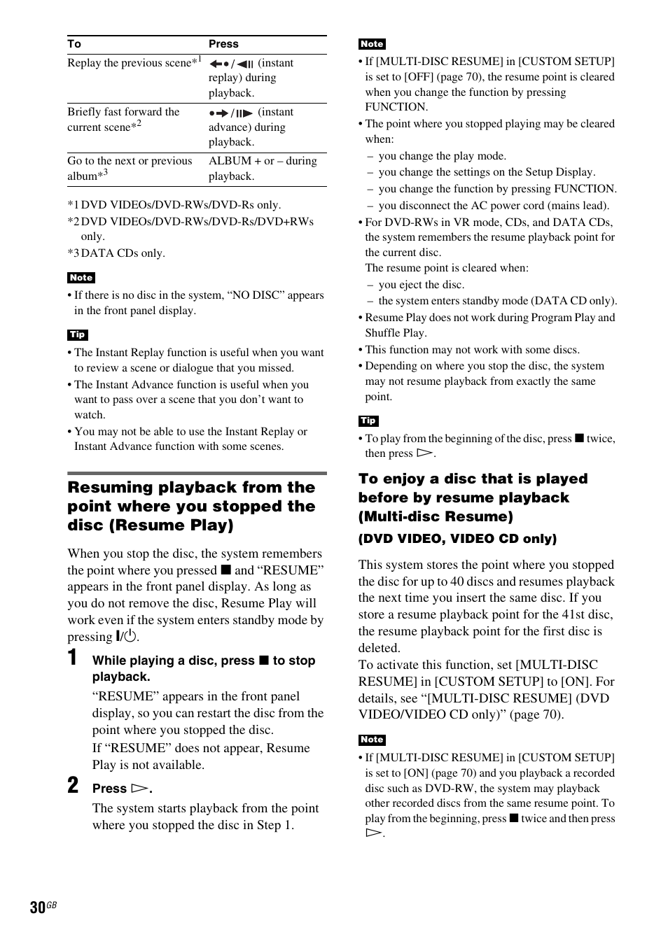 Sony HCD-DZ100 User Manual | Page 30 / 92