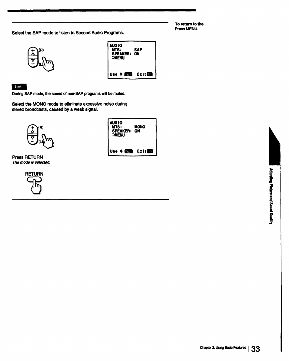 Sony KV-13TR28 User Manual | Page 33 / 48