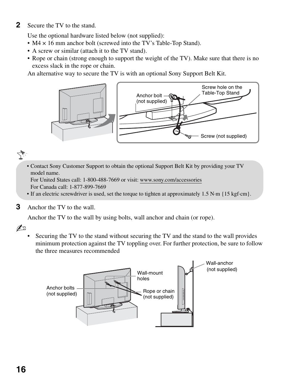 Sony KDL-32BX300 User Manual | Page 16 / 63