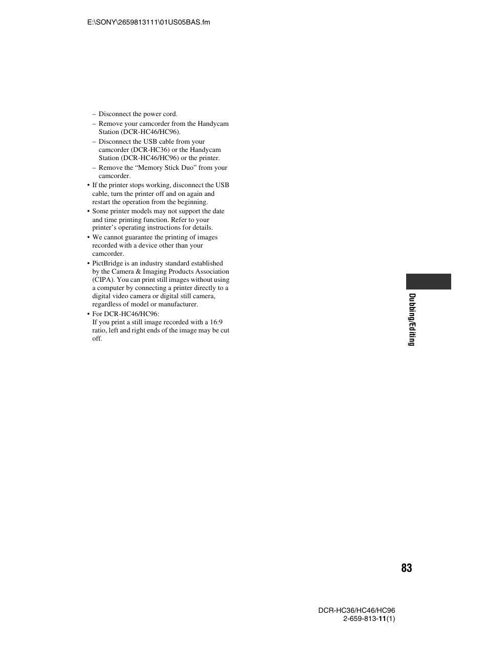 Sony DCR-HC36 User Manual | Page 83 / 140