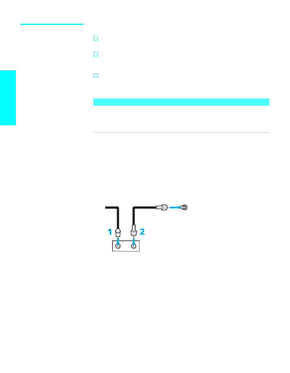 Cable box only, Setup | Sony KDE-50XBR950 User Manual | Page 30 / 132