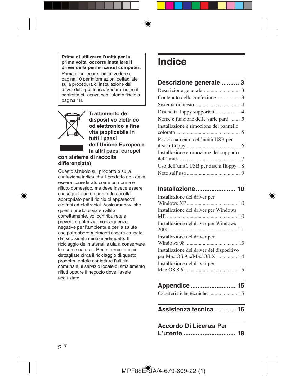 04it, Indice | Sony M-PF88E User Manual | Page 56 / 128