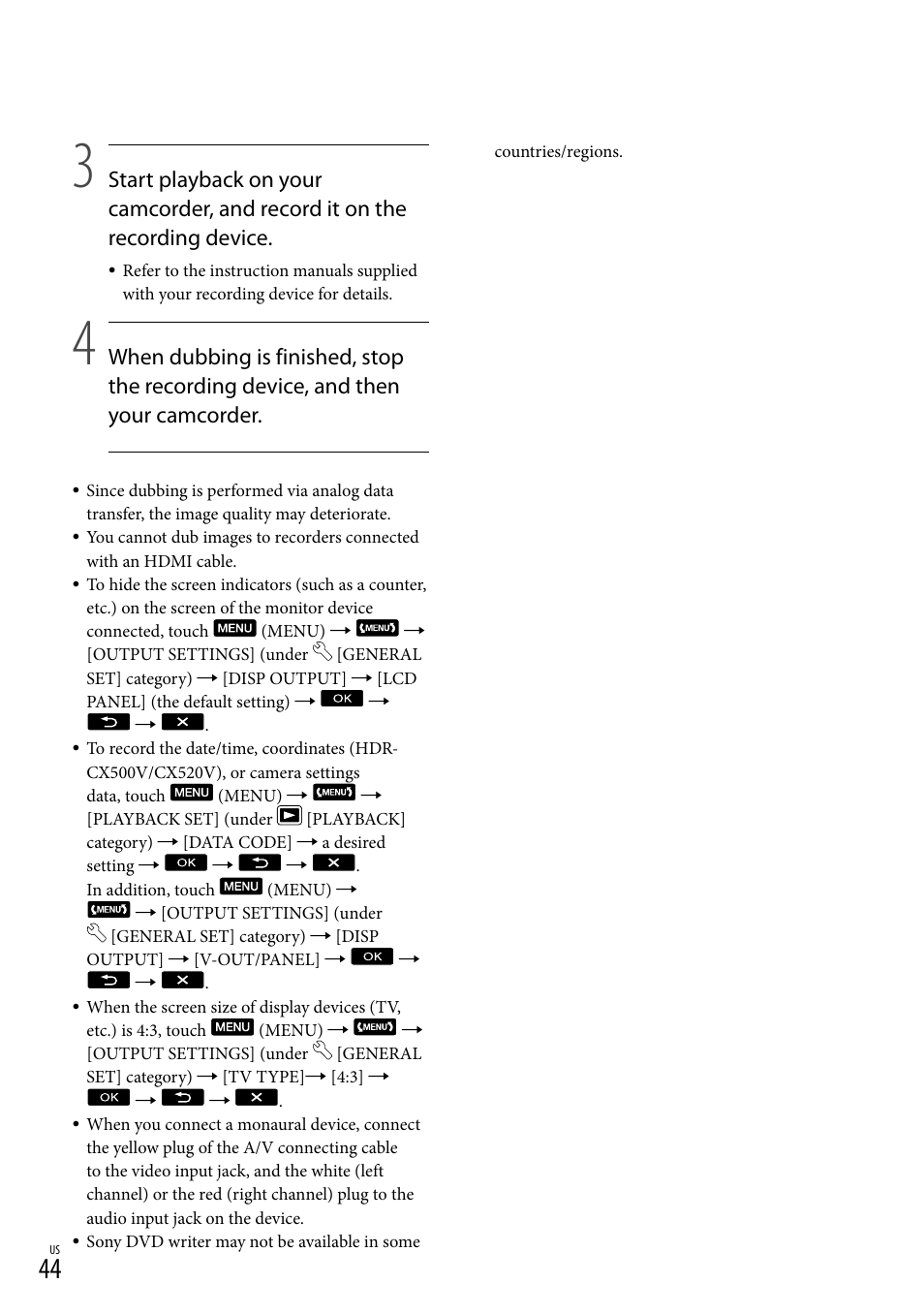 Sony HDR-CX520V User Manual | Page 44 / 135