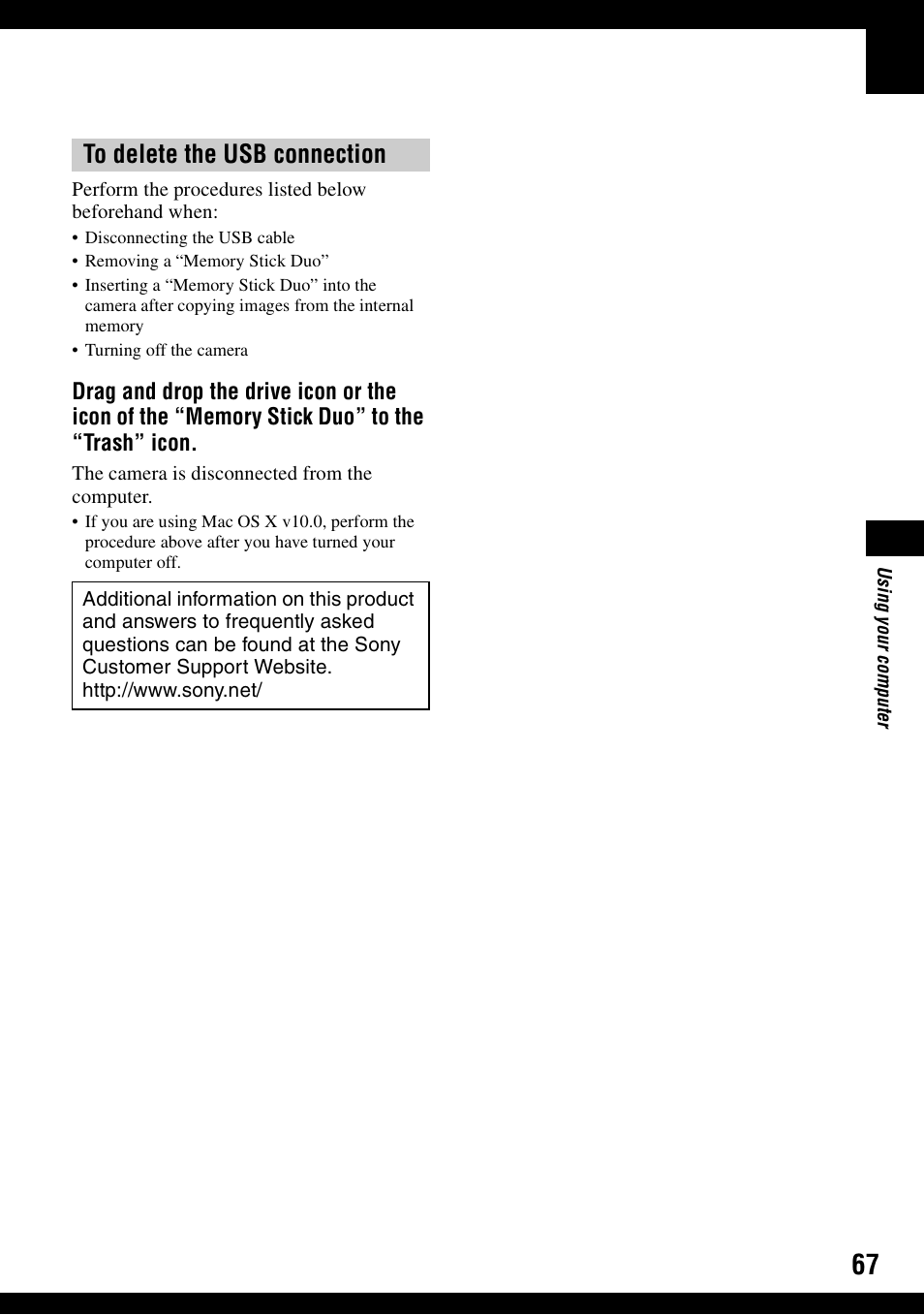 Sony DSC-S600 User Manual | Page 67 / 99