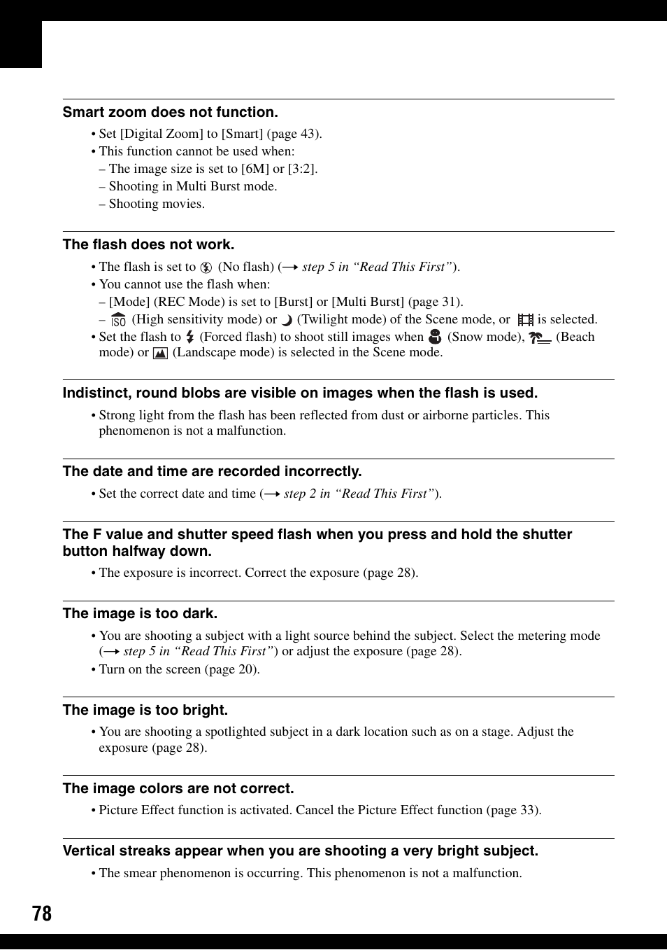 Sony DSC-S600 User Manual | Page 78 / 99