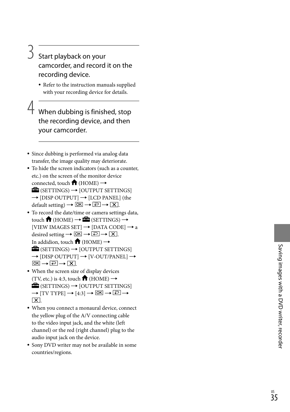 Sony DCR-SX40 User Manual | Page 35 / 108