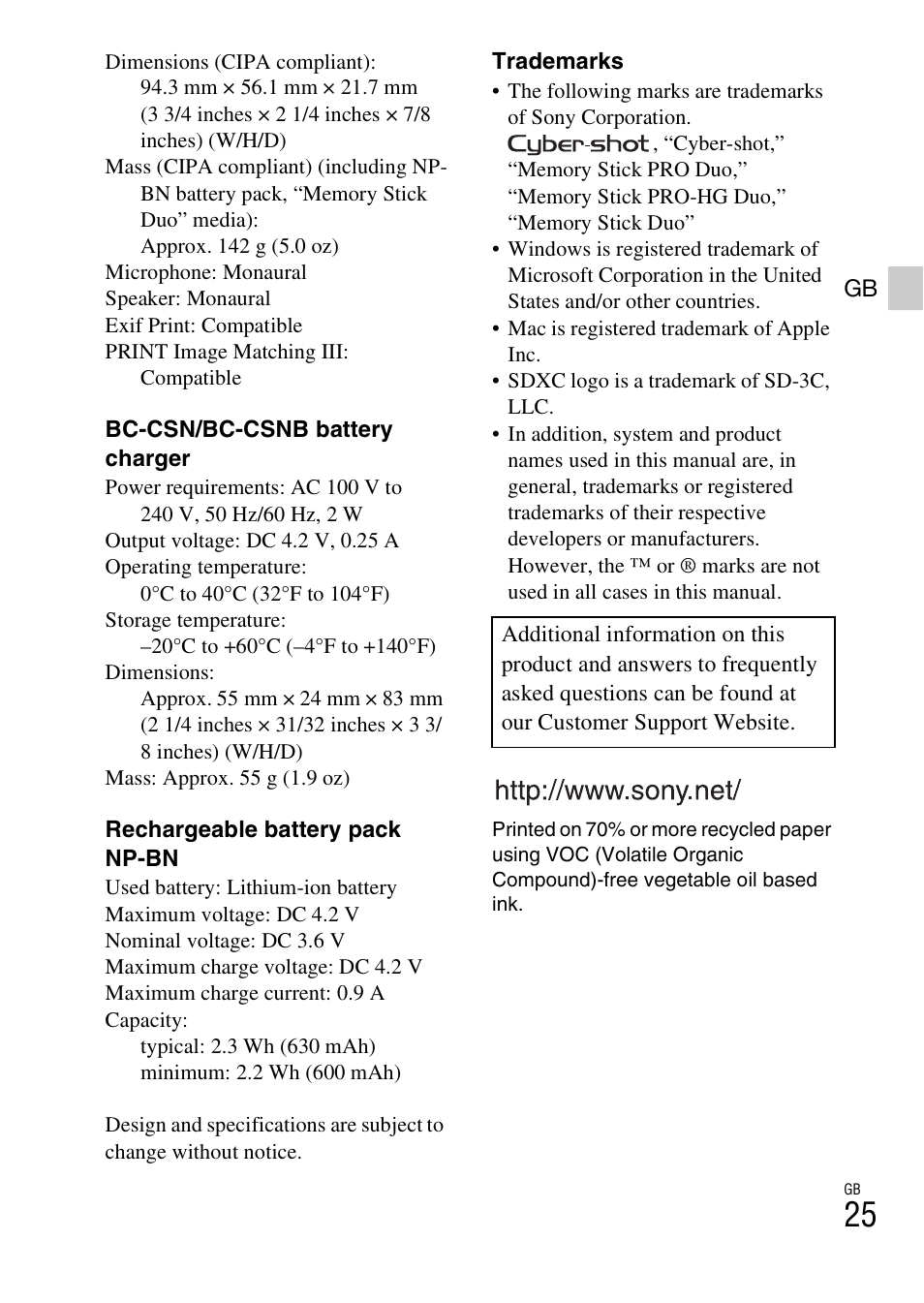 Sony DSC-W690 User Manual | Page 25 / 48