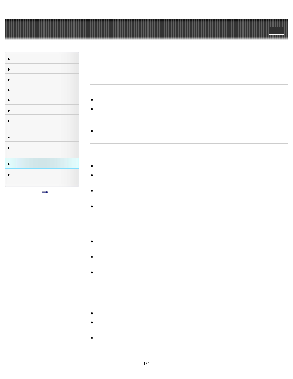 Batteries/power sources, User guide | Sony HDR-MV1 User Manual | Page 134 / 171