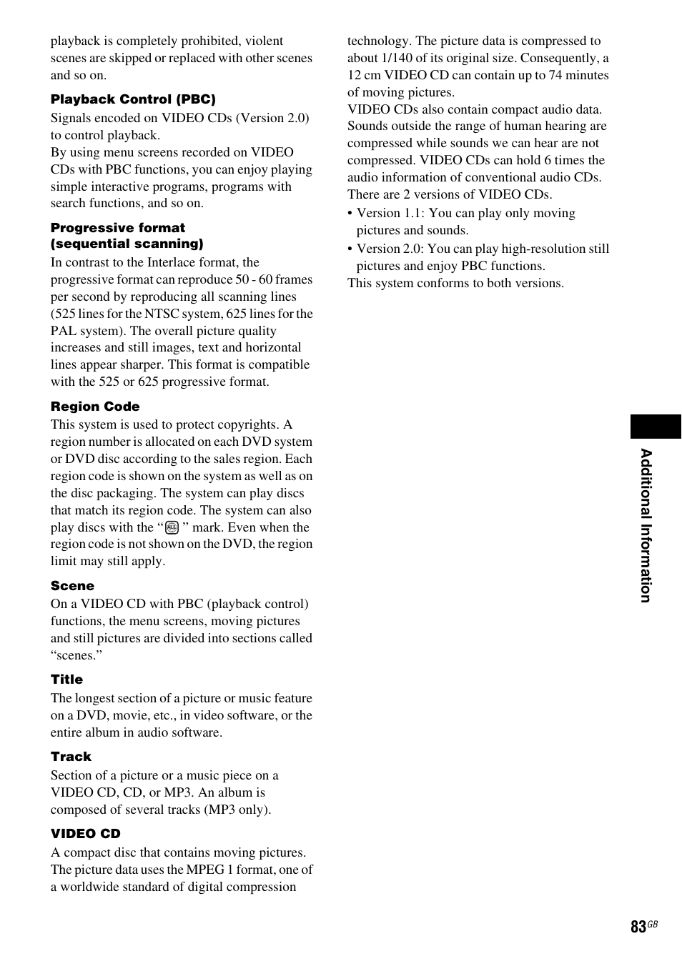 Sony DAV-DZ120 User Manual | Page 83 / 96